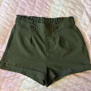 Olive Green Women's Shorts